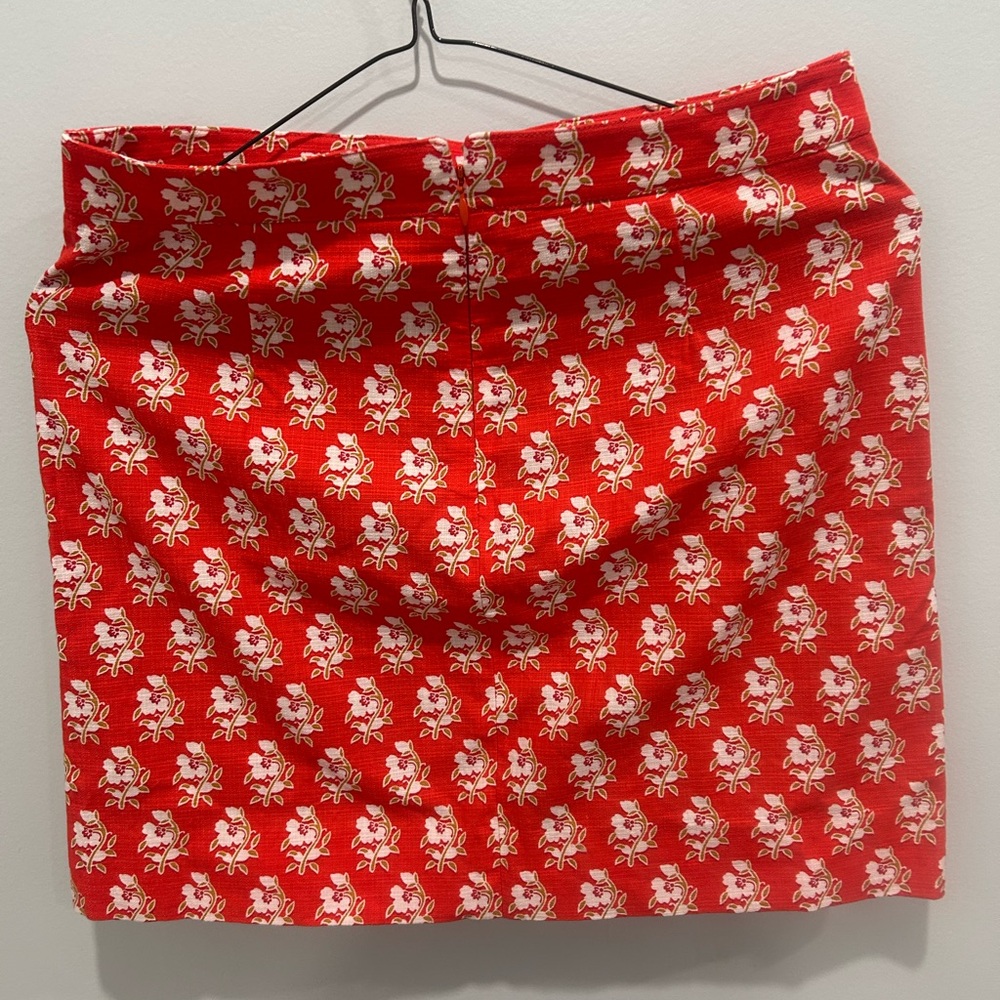 J.Crew Red Floral Skirt - Picture 3 of 5